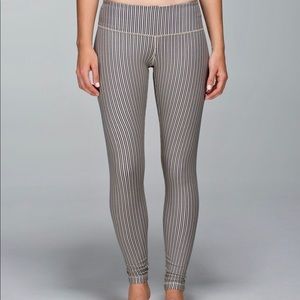 Lululemon Wunder Under Pants: Horizontal Stripe